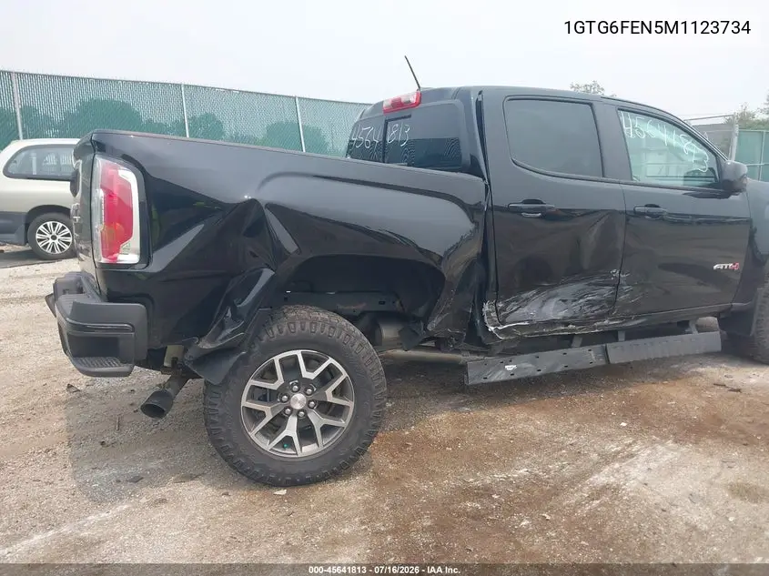 2021 GMC Canyon 4Wd Short Box At4 - Cloth VIN: 1GTG6FEN5M1123734 Lot: 45641813