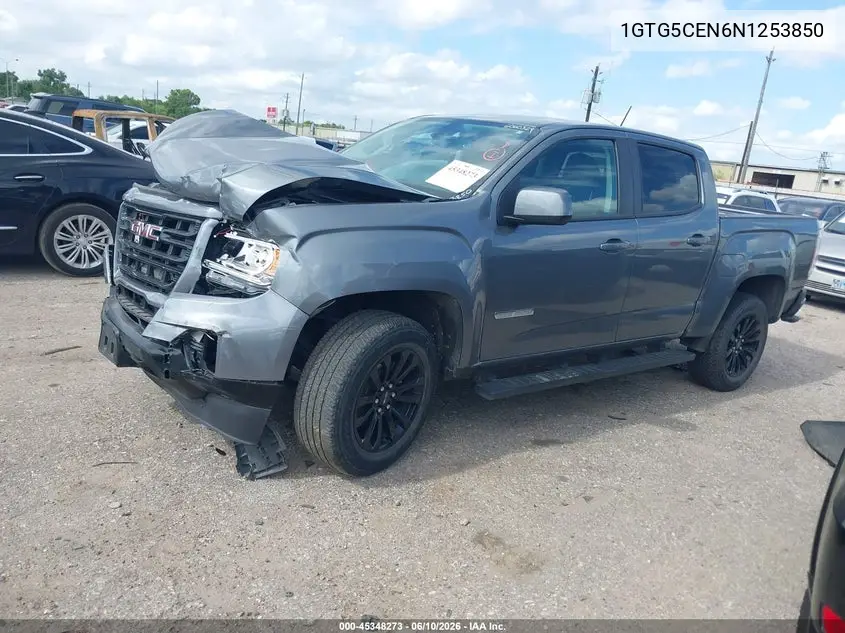 2022 GMC Canyon VIN: 1GTG5CEN6N1253850 Lot: 45348273