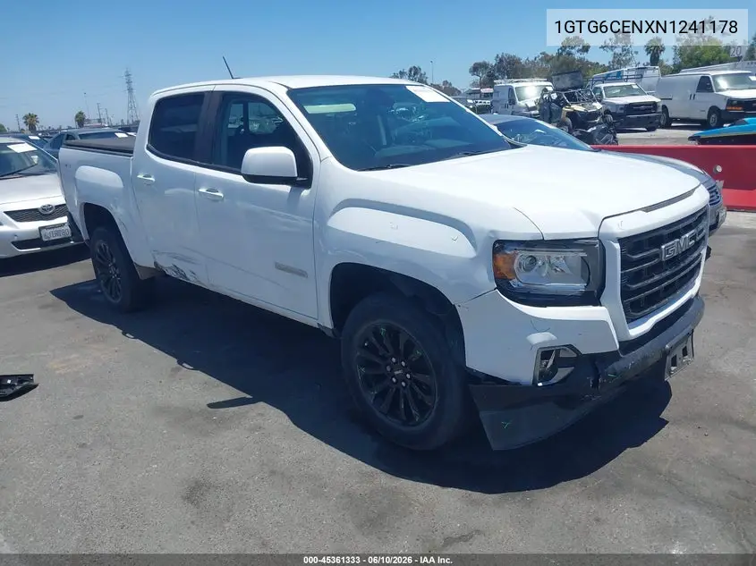2022 GMC Canyon 4Wd Short Box Elevation VIN: 1GTG6CENXN1241178 Lot: 45361333