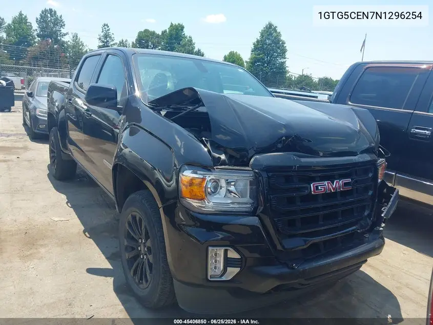 2022 GMC Canyon 2Wd Short Box Elevation VIN: 1GTG5CEN7N1296254 Lot: 45406850