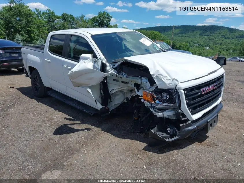 2022 GMC Canyon 4Wd Short Box Elevation VIN: 1GTG6CEN4N1163514 Lot: 45457860