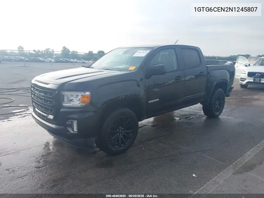 2022 GMC Canyon 4Wd Short Box Elevation VIN: 1GTG6CEN2N1245807 Lot: 45463850