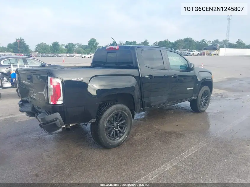 2022 GMC Canyon 4Wd Short Box Elevation VIN: 1GTG6CEN2N1245807 Lot: 45463850