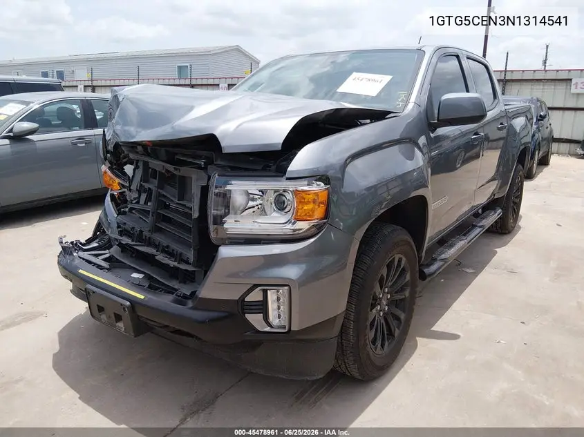 2022 GMC Canyon 2Wd Short Box Elevation VIN: 1GTG5CEN3N1314541 Lot: 45478961