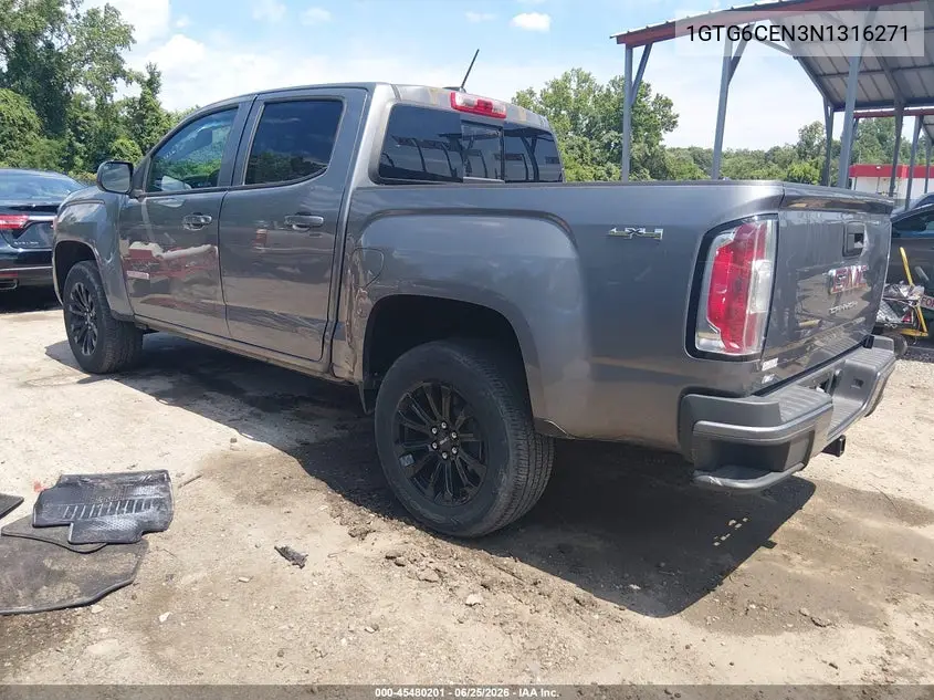 2022 GMC Canyon 4Wd Short Box Elevation VIN: 1GTG6CEN3N1316271 Lot: 45480201