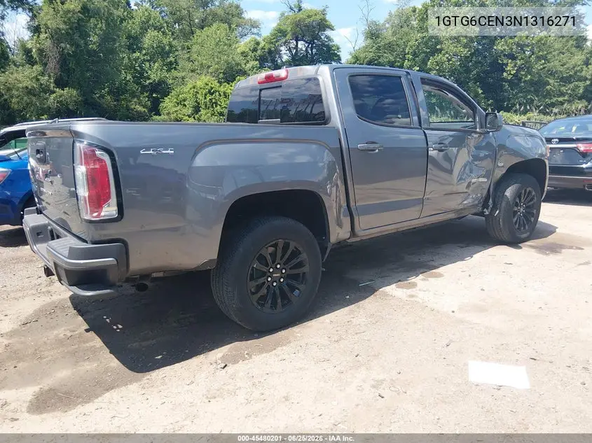 2022 GMC Canyon 4Wd Short Box Elevation VIN: 1GTG6CEN3N1316271 Lot: 45480201