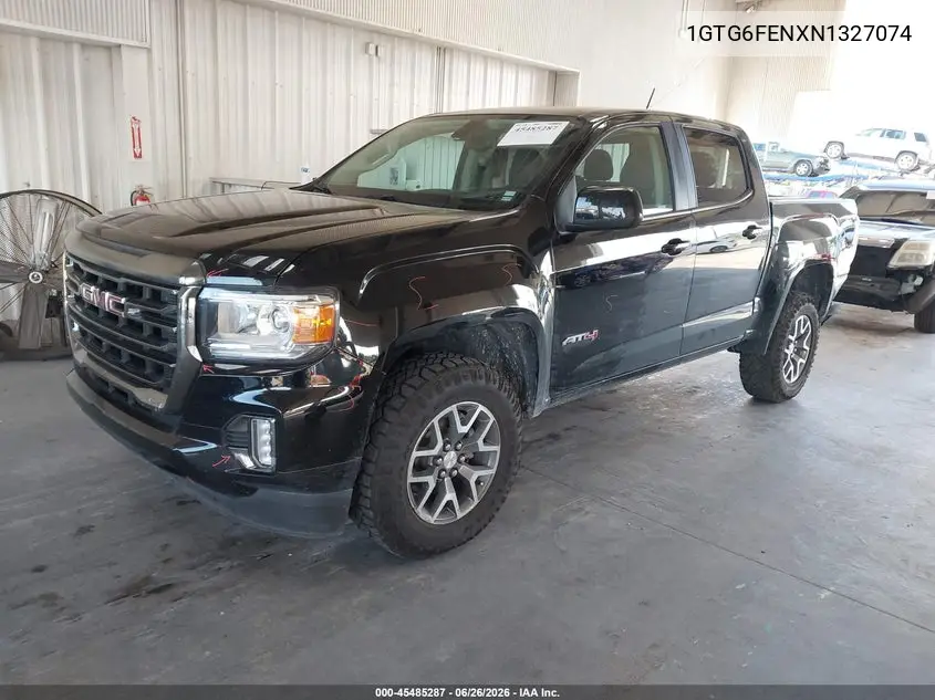 2022 GMC Canyon 4Wd Short Box At4 - Leather VIN: 1GTG6FENXN1327074 Lot: 45485287