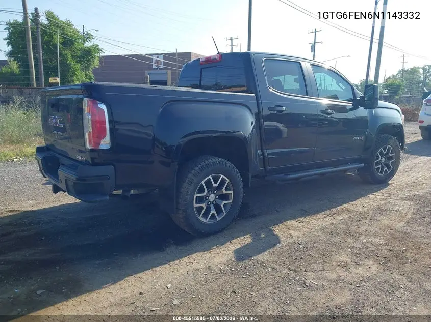 2022 GMC Canyon 4Wd Short Box At4 - Leather VIN: 1GTG6FEN6N1143332 Lot: 45515585