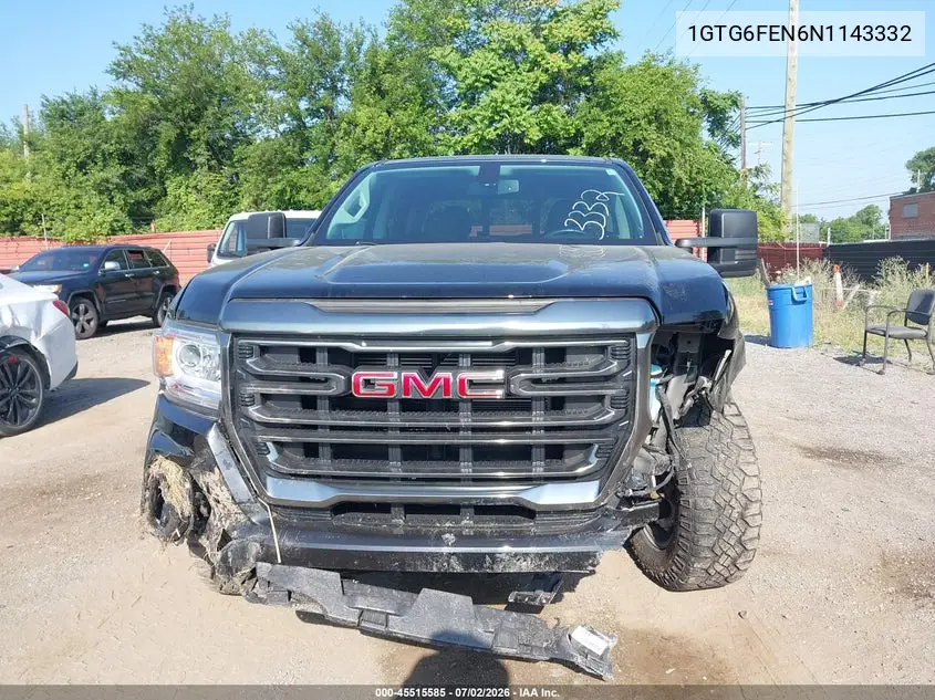 2022 GMC Canyon 4Wd Short Box At4 - Leather VIN: 1GTG6FEN6N1143332 Lot: 45515585