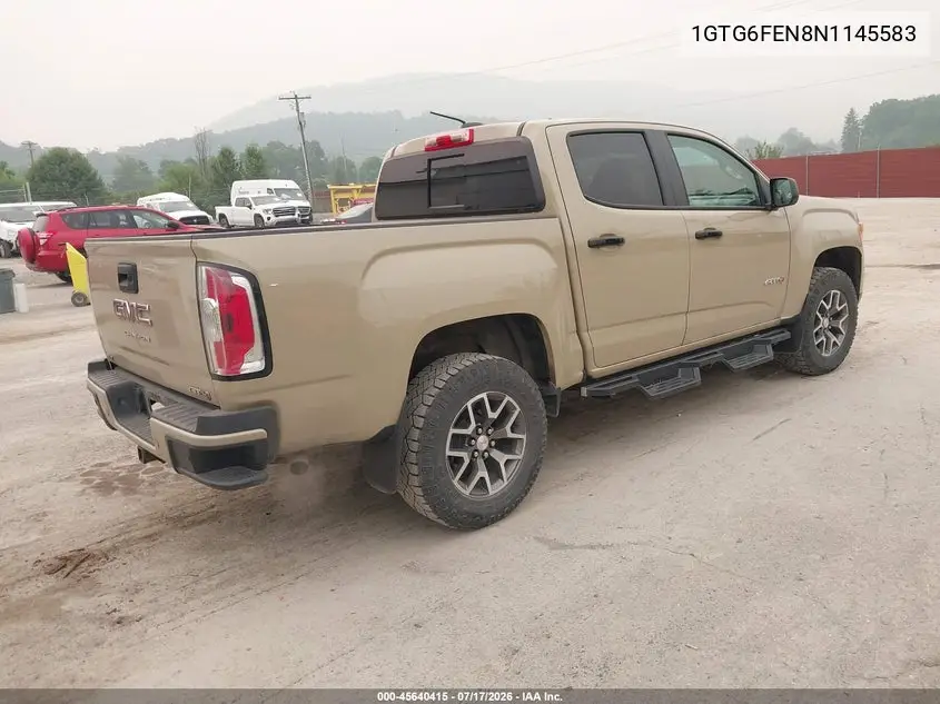 2022 GMC Canyon 4Wd Short Box At4 - Leather VIN: 1GTG6FEN8N1145583 Lot: 45640415