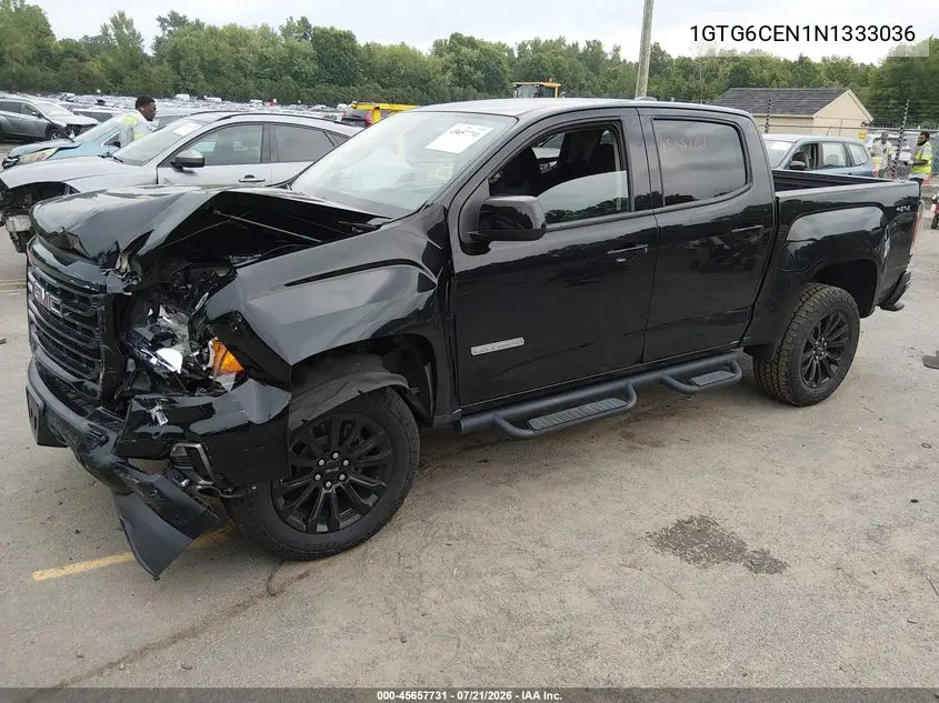 2022 GMC Canyon 4Wd Short Box Elevation VIN: 1GTG6CEN1N1333036 Lot: 45657731