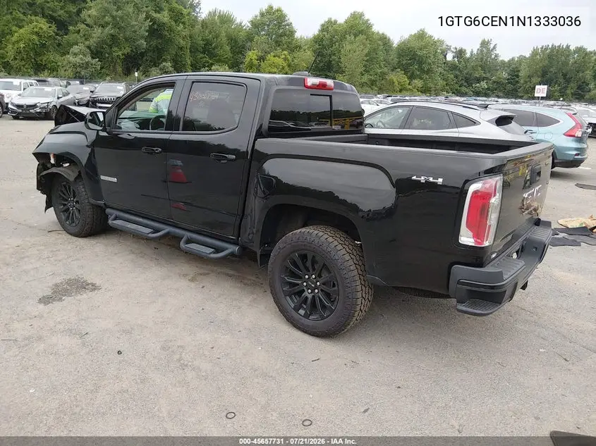 2022 GMC Canyon 4Wd Short Box Elevation VIN: 1GTG6CEN1N1333036 Lot: 45657731