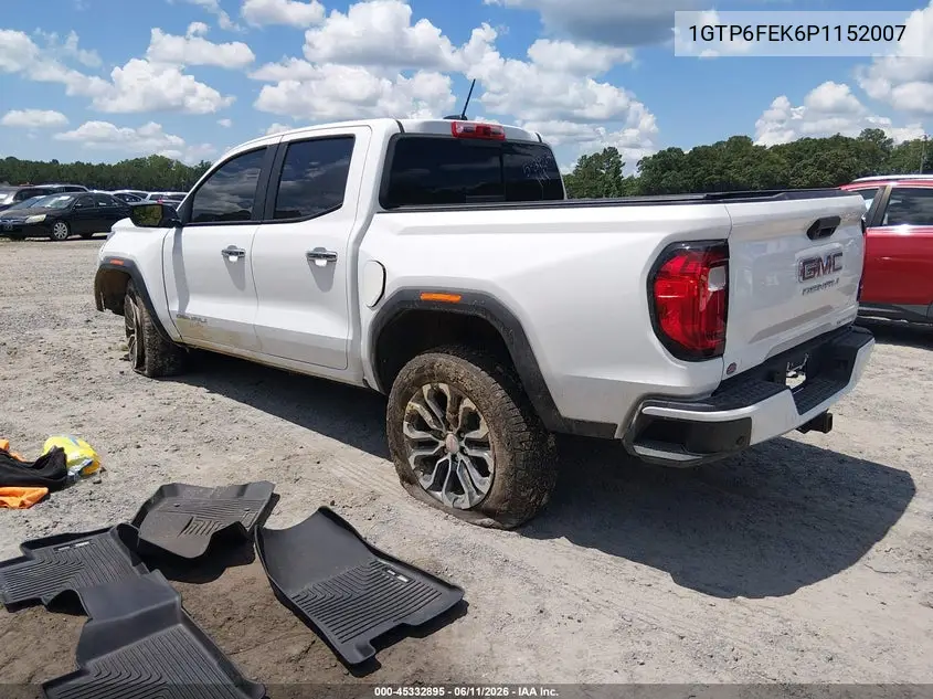2023 GMC Canyon 4Wd Short Box Denali VIN: 1GTP6FEK6P1152007 Lot: 45332895