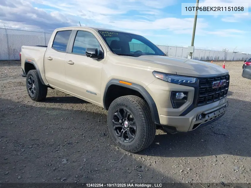 2024 GMC Canyon Elevation VIN: 1GTP6BEK2R1151058 Lot: 12432254