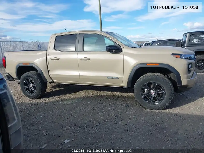 2024 GMC Canyon Elevation VIN: 1GTP6BEK2R1151058 Lot: 12432254