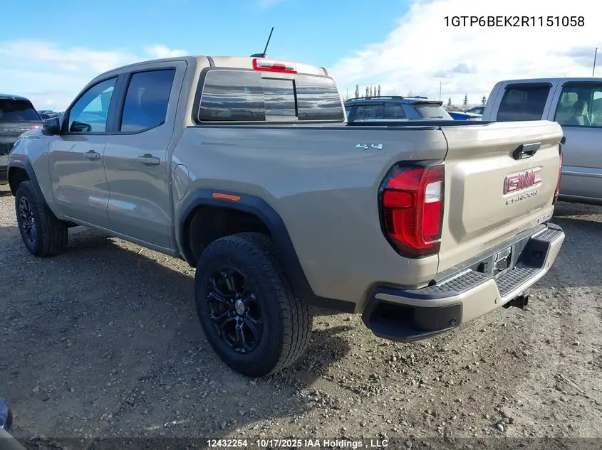2024 GMC Canyon Elevation VIN: 1GTP6BEK2R1151058 Lot: 12432254
