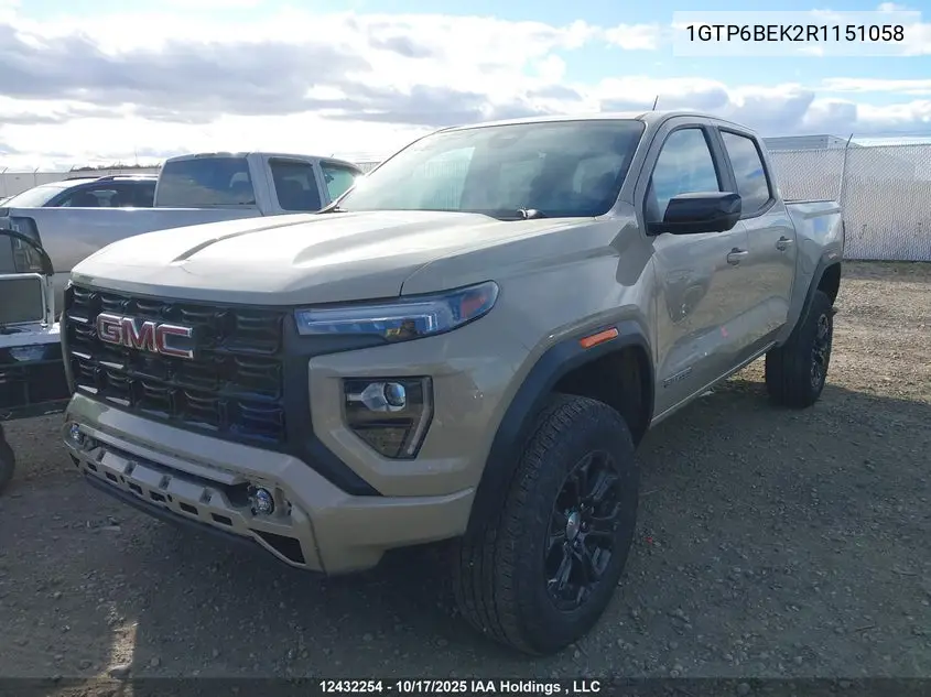 2024 GMC Canyon Elevation VIN: 1GTP6BEK2R1151058 Lot: 12432254