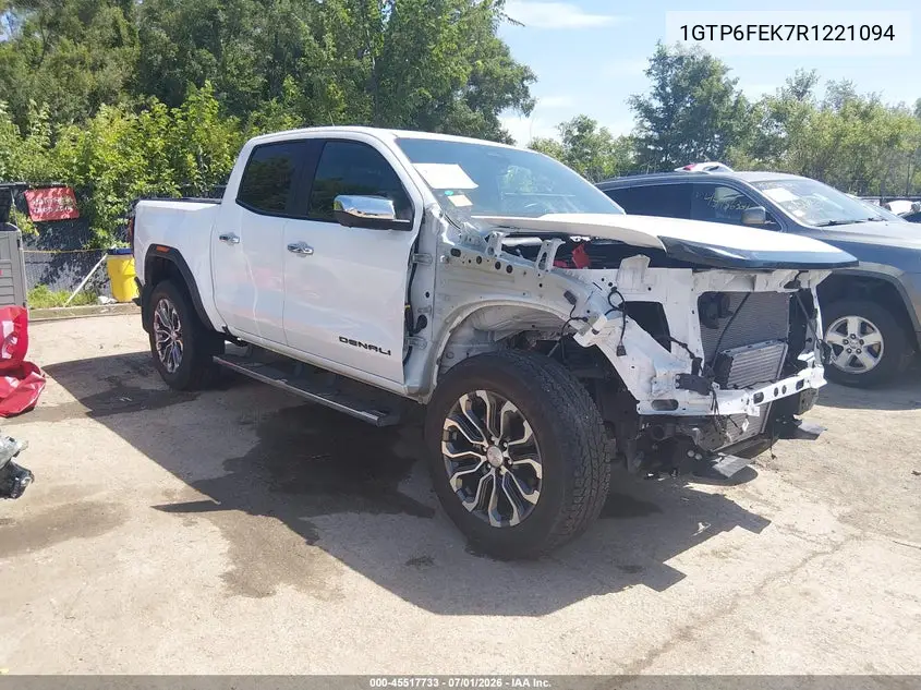 2024 GMC Canyon 4Wd Denali VIN: 1GTP6FEK7R1221094 Lot: 45517733