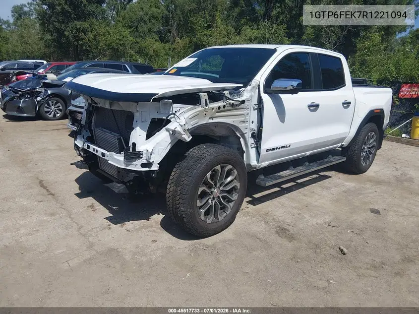 2024 GMC Canyon 4Wd Denali VIN: 1GTP6FEK7R1221094 Lot: 45517733