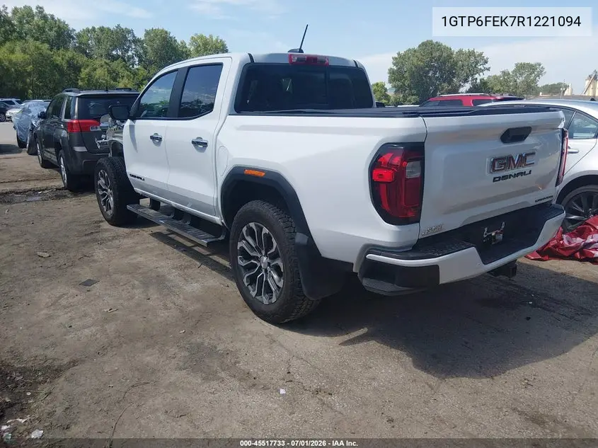 2024 GMC Canyon 4Wd Denali VIN: 1GTP6FEK7R1221094 Lot: 45517733