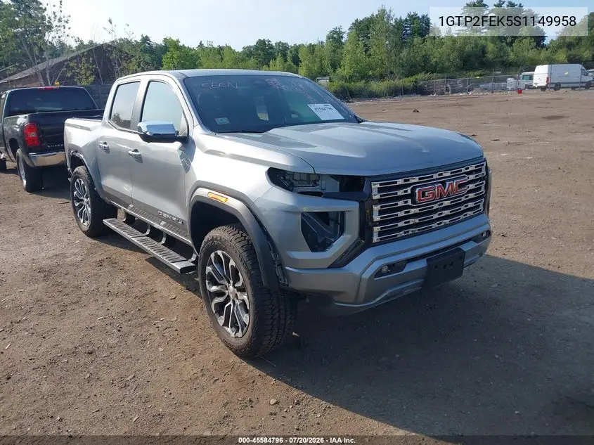 2025 GMC Canyon 4Wd Denali VIN: 1GTP2FEK5S1149958 Lot: 45584796