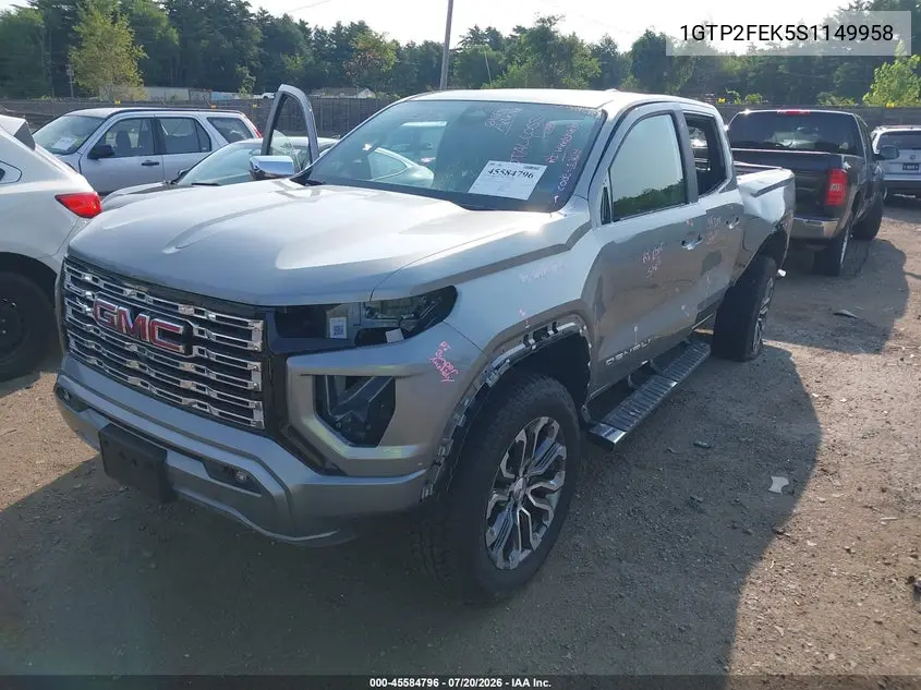 2025 GMC Canyon 4Wd Denali VIN: 1GTP2FEK5S1149958 Lot: 45584796