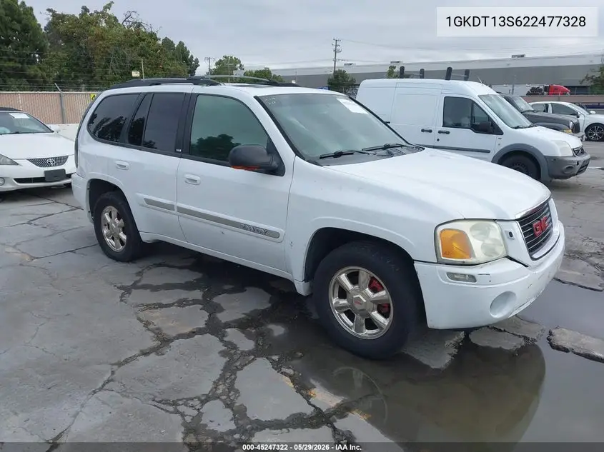 2002 GMC Envoy Slt VIN: 1GKDT13S622477328 Lot: 45247322