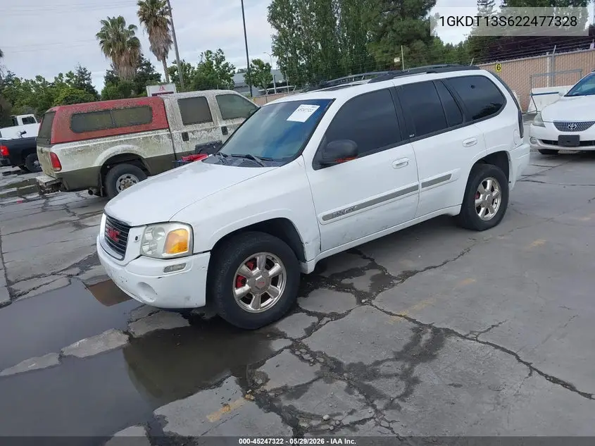 2002 GMC Envoy Slt VIN: 1GKDT13S622477328 Lot: 45247322