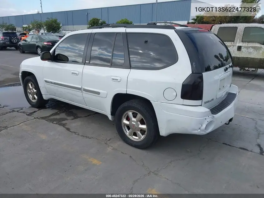 2002 GMC Envoy Slt VIN: 1GKDT13S622477328 Lot: 45247322