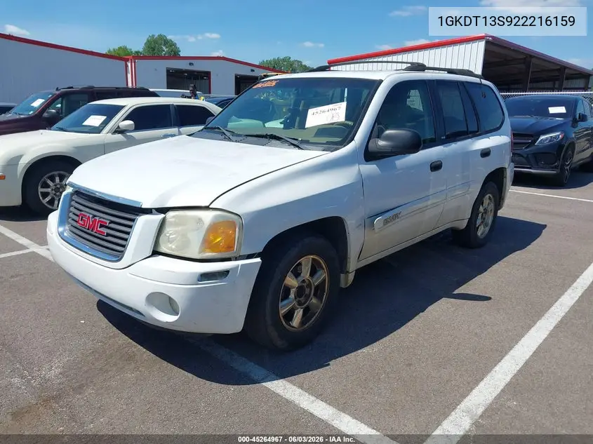 2002 GMC Envoy Sle VIN: 1GKDT13S922216159 Lot: 45264967