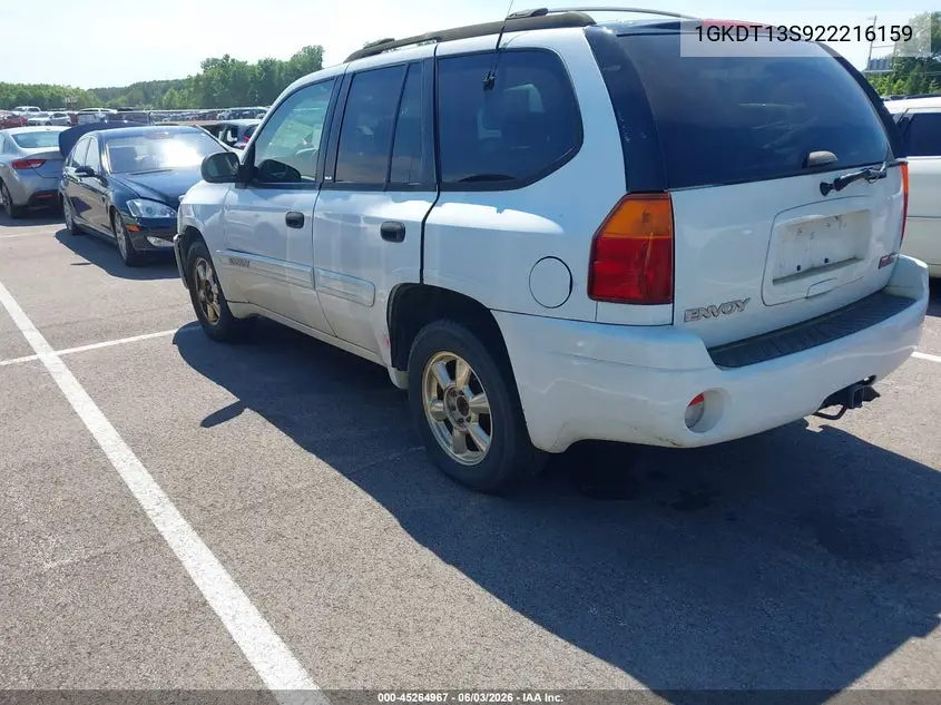 2002 GMC Envoy Sle VIN: 1GKDT13S922216159 Lot: 45264967