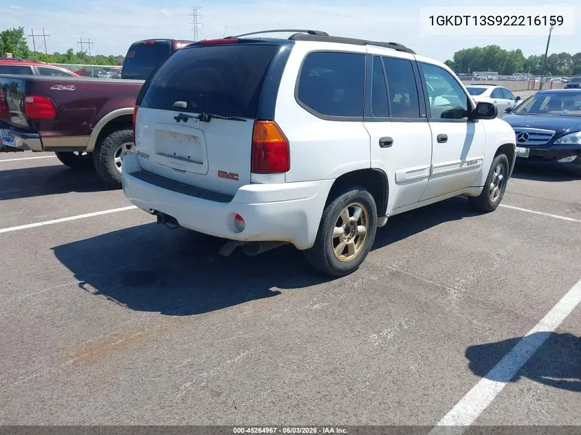 2002 GMC Envoy Sle VIN: 1GKDT13S922216159 Lot: 45264967