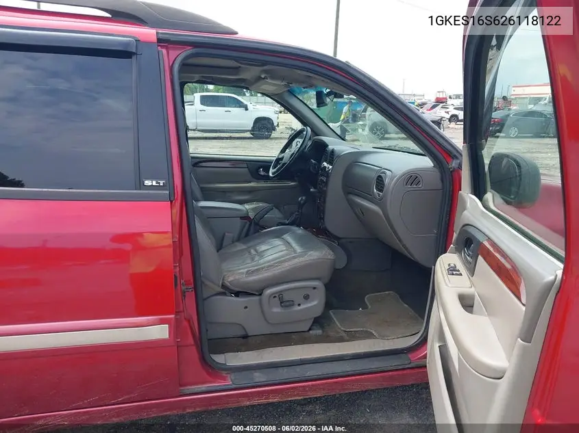 2002 GMC Envoy Xl Slt VIN: 1GKES16S626118122 Lot: 45270508