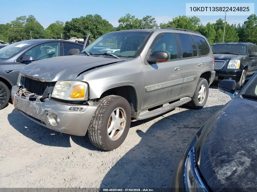 2002 GMC Envoy Slt VIN: 1GKDT13S822424825 Lot: 45391462