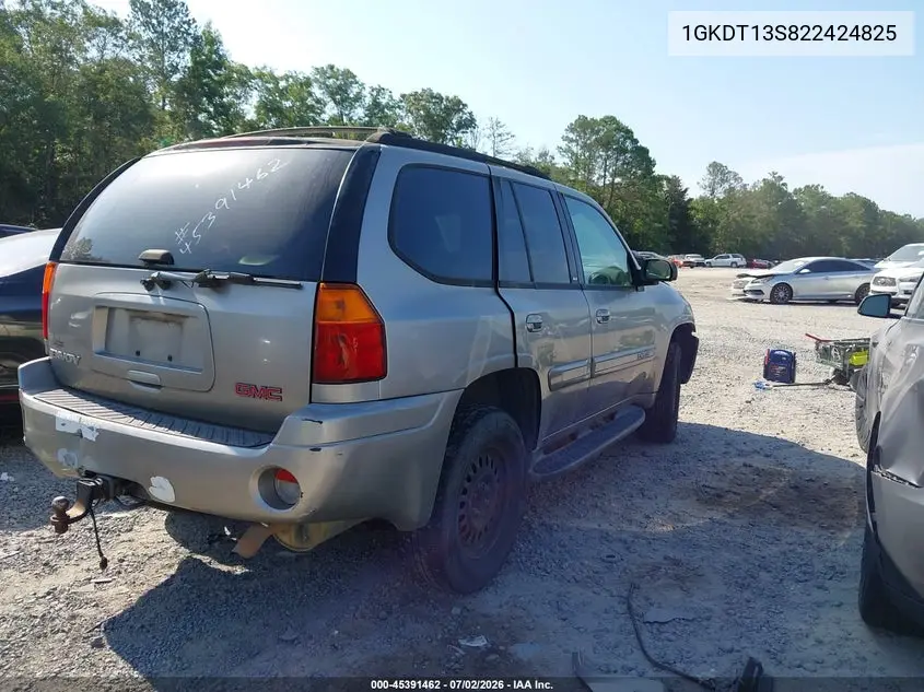 2002 GMC Envoy Slt VIN: 1GKDT13S822424825 Lot: 45391462