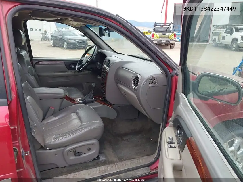 2002 GMC Envoy Slt VIN: 1GKDT13S422347449 Lot: 45559768