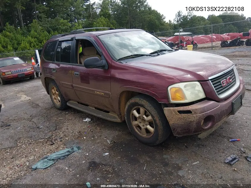 2002 GMC Envoy Sle VIN: 1GKDS13SX22282108 Lot: 45608473