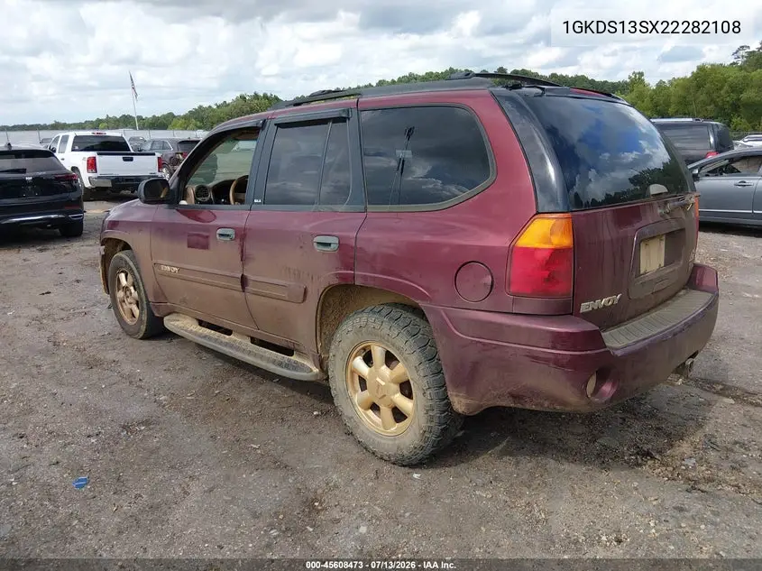 2002 GMC Envoy Sle VIN: 1GKDS13SX22282108 Lot: 45608473