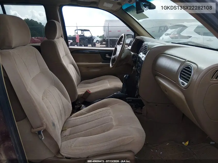 2002 GMC Envoy Sle VIN: 1GKDS13SX22282108 Lot: 45608473