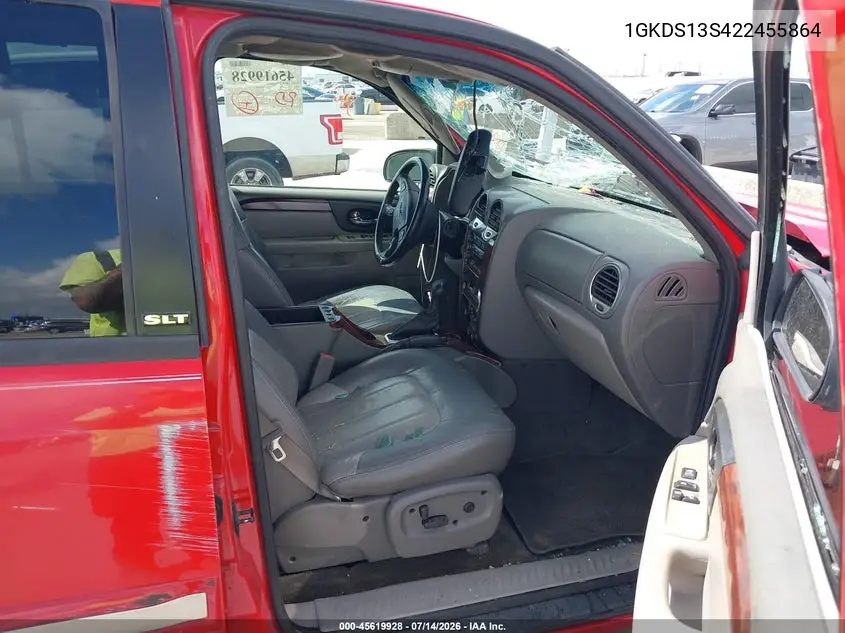 2002 GMC Envoy Slt VIN: 1GKDS13S422455864 Lot: 45619928