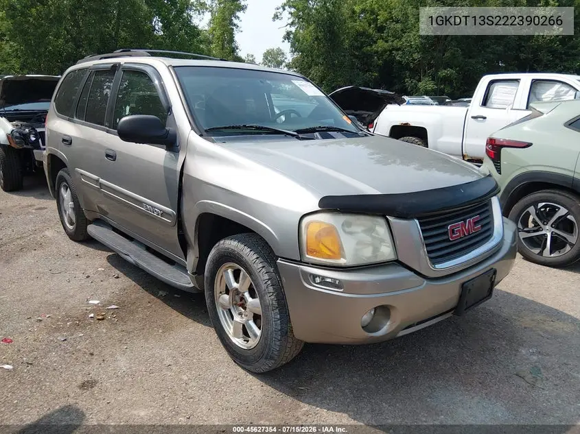 2002 GMC Envoy Sle VIN: 1GKDT13S222390266 Lot: 45627354