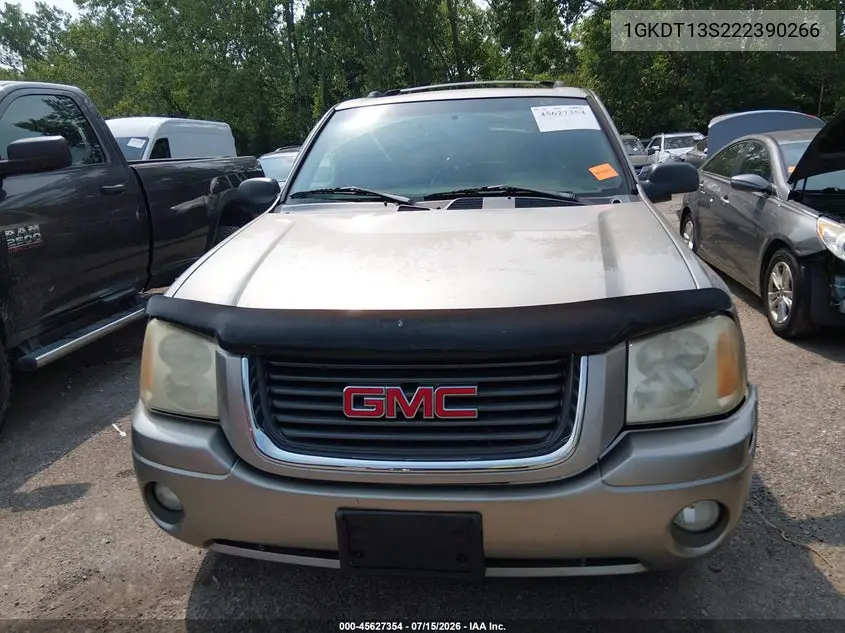 2002 GMC Envoy Sle VIN: 1GKDT13S222390266 Lot: 45627354