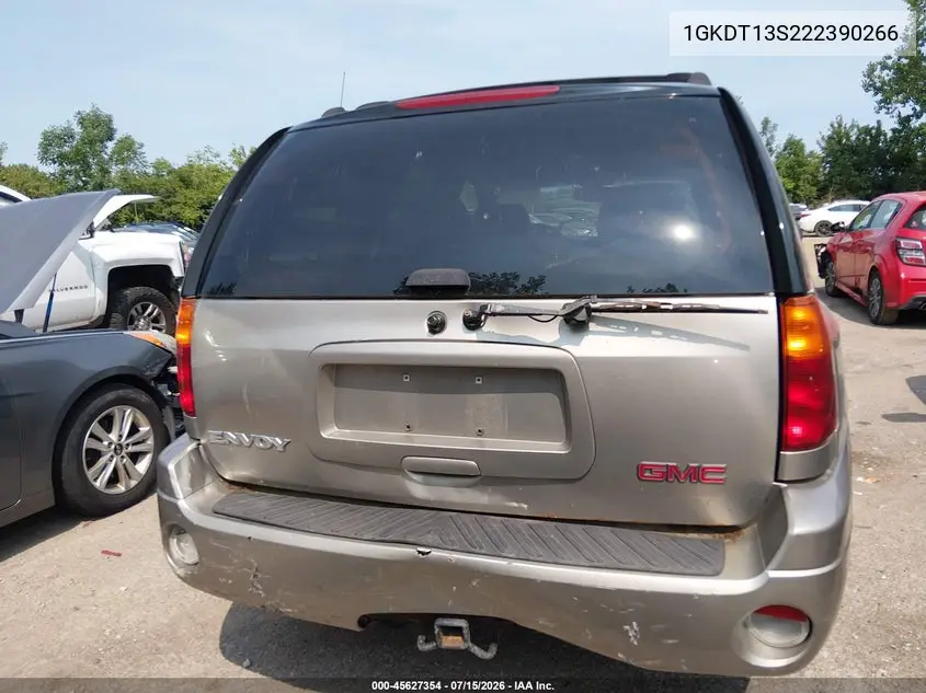 2002 GMC Envoy Sle VIN: 1GKDT13S222390266 Lot: 45627354