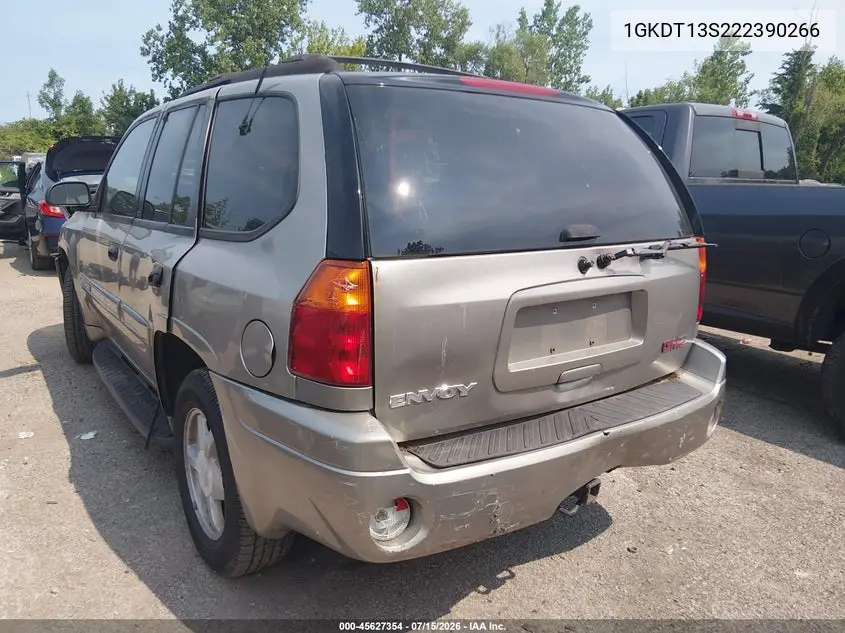 2002 GMC Envoy Sle VIN: 1GKDT13S222390266 Lot: 45627354