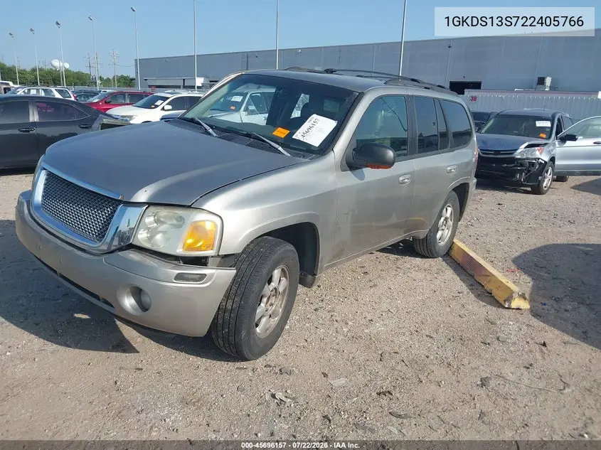 2002 GMC Envoy Slt VIN: 1GKDS13S722405766 Lot: 45696157