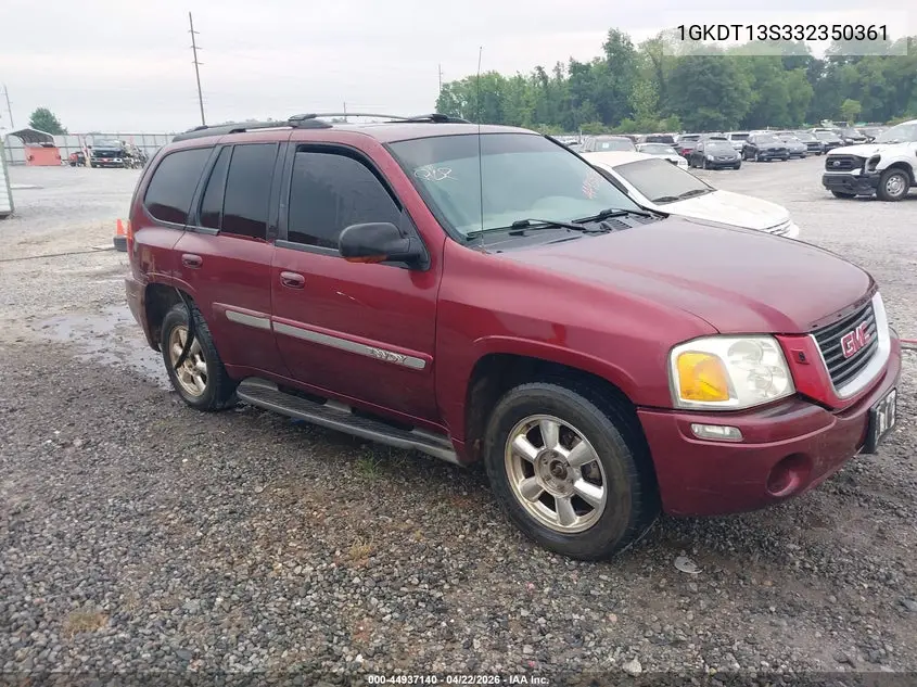 2003 GMC Envoy Slt VIN: 1GKDT13S332350361 Lot: 44937140