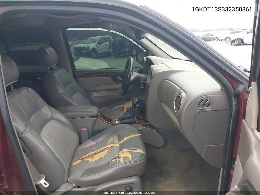 2003 GMC Envoy Slt VIN: 1GKDT13S332350361 Lot: 44937140