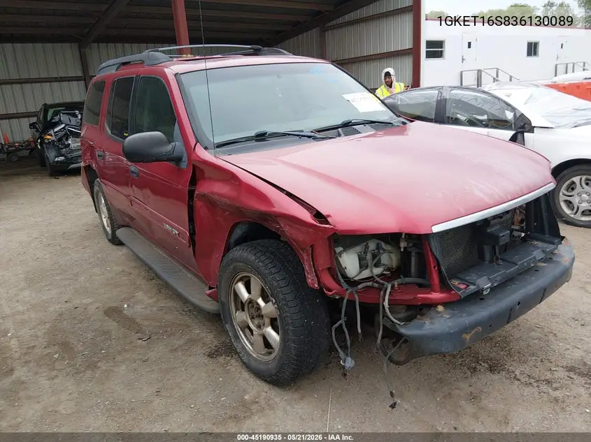 2003 GMC Envoy Xl Sle VIN: 1GKET16S836130089 Lot: 45190935
