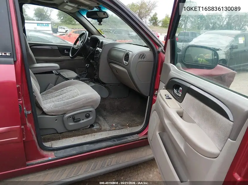 2003 GMC Envoy Xl Sle VIN: 1GKET16S836130089 Lot: 45190935