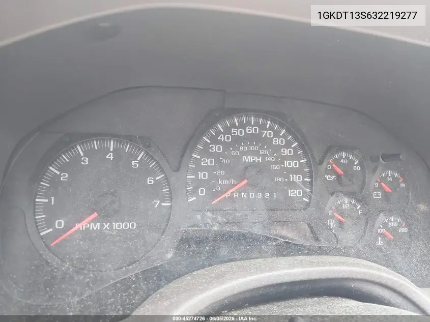 2003 GMC Envoy Slt VIN: 1GKDT13S632219277 Lot: 45274726